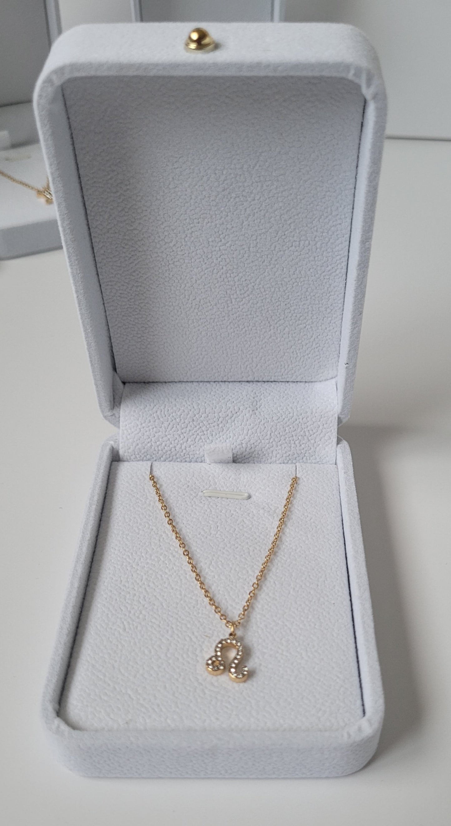 18K gold filled Leo necklace